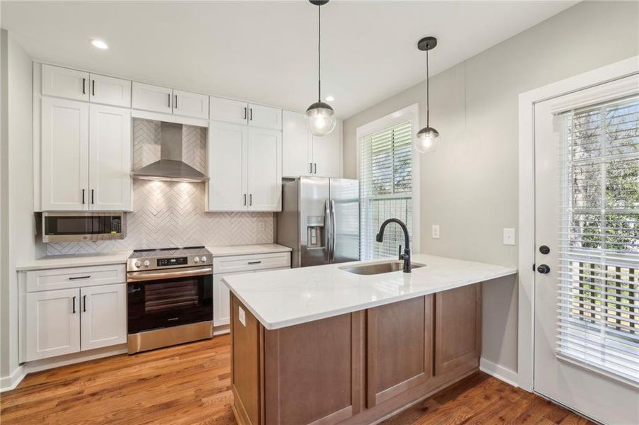 Furnished interior view inside a new home in , Atlanta (Image 3).