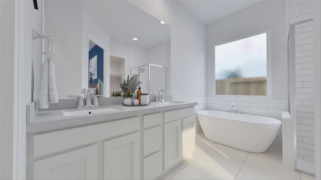 Furnished interior view inside a new home in Oakberry Trails, Waller (Image 13).