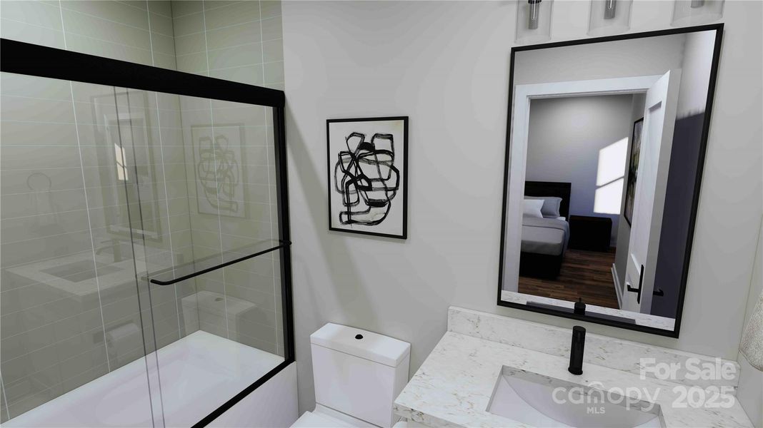 Lower bathroom 2 rendering Lower bathroom 2 rendering