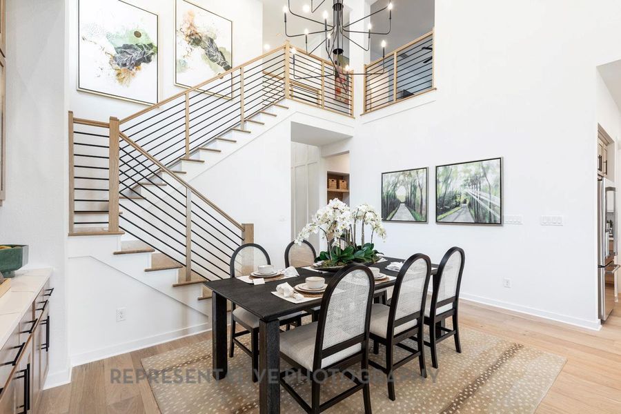 Furnished interior view inside a new home in Wolf Ranch, Georgetown (Image 23).