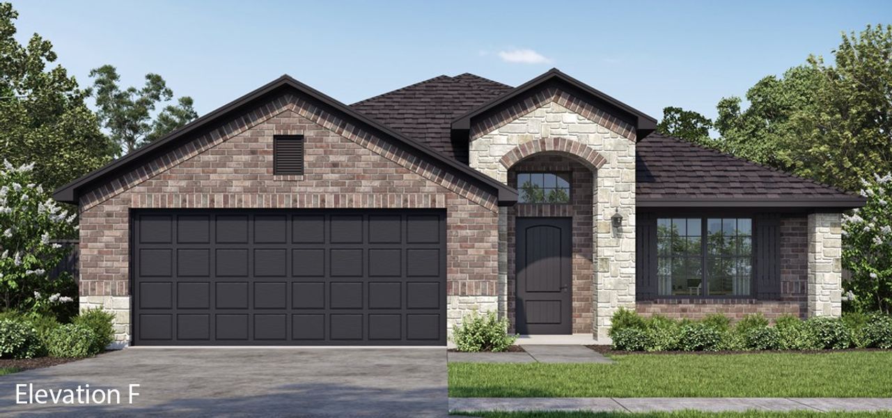 Front exterior of a new home in Fox Landing, Caddo Mills, TX, highlighting curb appeal (Image 21). Front exterior of a new home in Fox Landing, Caddo Mills, TX, highlighting curb appeal (Image 21).