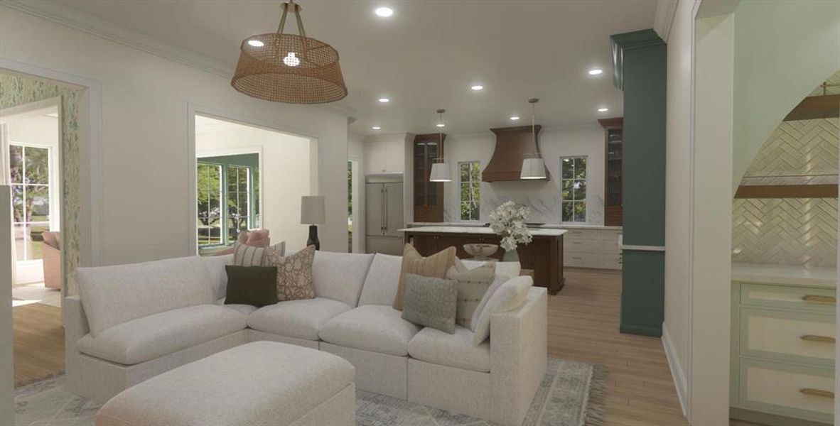 Furnished interior view inside a new home in , Dallas (Image 10).