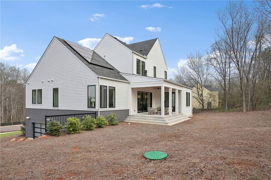 Exterior details and patio area of a home in , Roswell (Image 40).