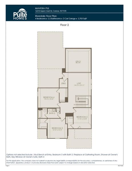 2D floor plan layout of this home in Mavera, Conroe, TX (Image 3). 2D floor plan layout of this home in Mavera, Conroe, TX (Image 3).