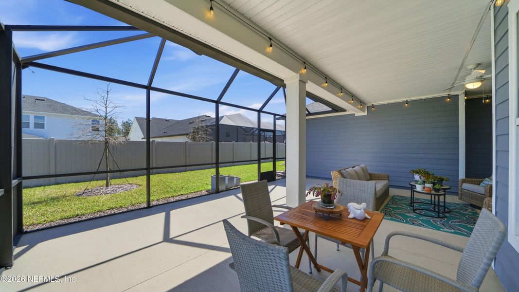 Exterior details and patio area of a home in Shearwater, St. Augustine (Image 21).