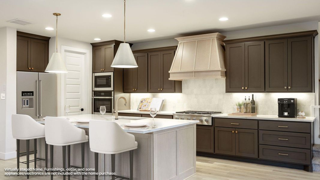 Furnished interior view inside a new home in Palmera Ridge, Leander (Image 6).