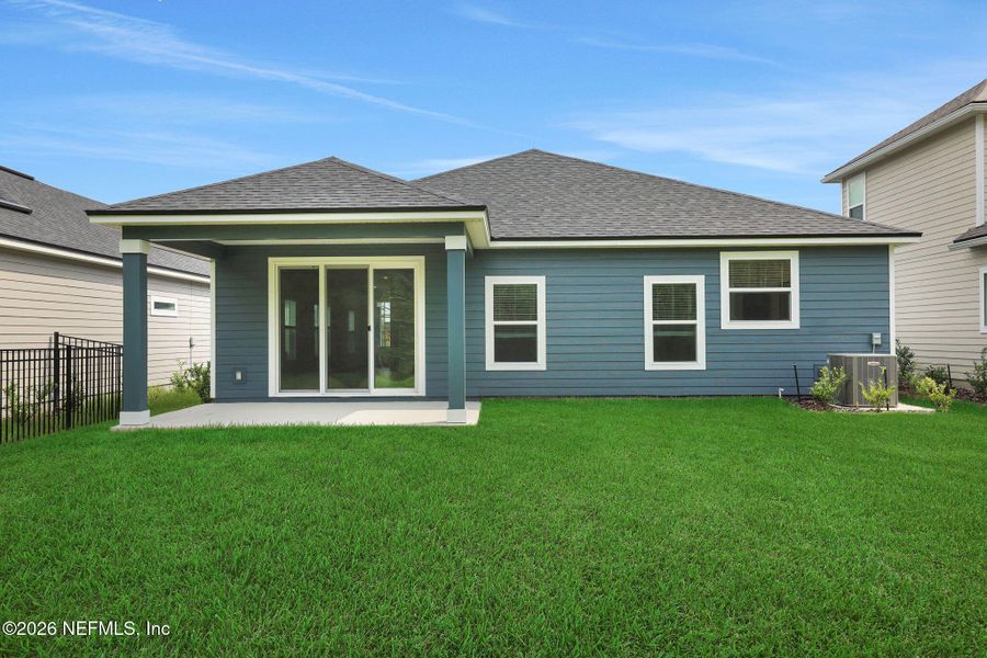 Exterior details and patio area of a home in Hyland Trail, Middleburg (Image 18).