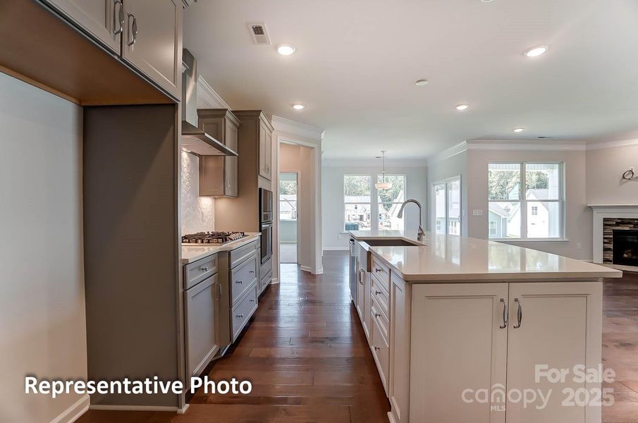 Furnished interior view inside a new home in Villas at Prestwick, Mooresville (Image 10).