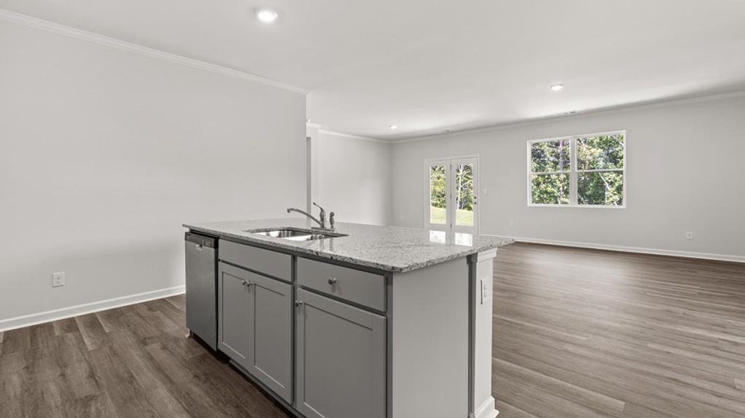 Furnished interior view inside a new home in South Wind, Union City (Image 10).