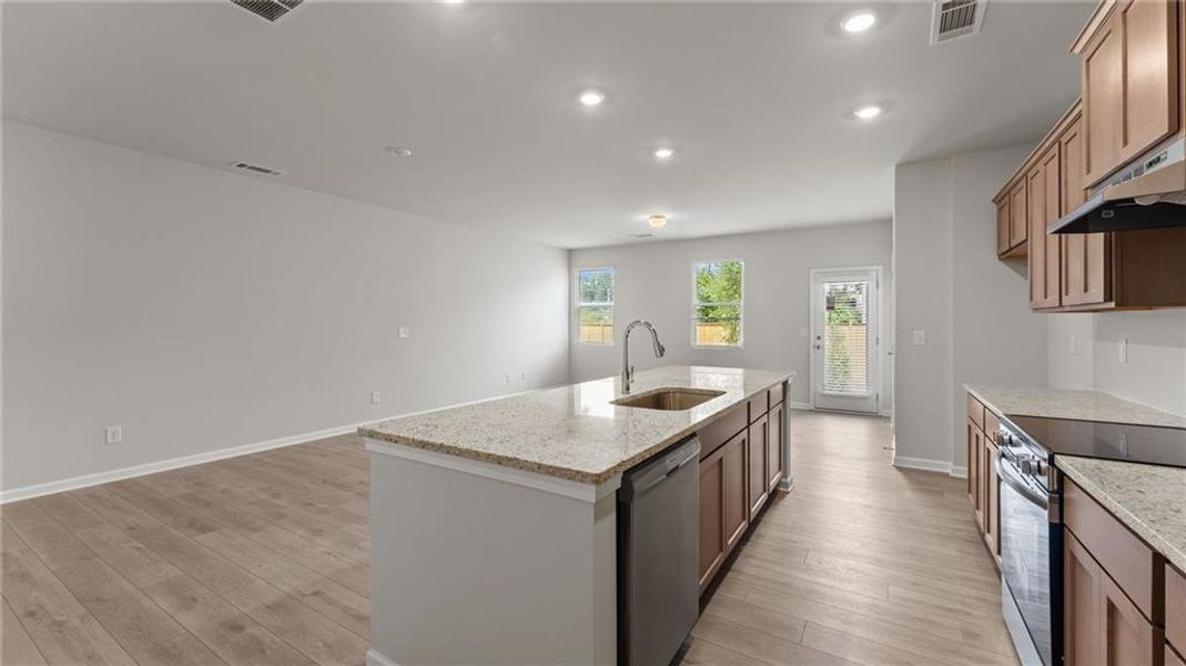 Furnished interior view inside a new home in Owen Preserve, Canton (Image 5).