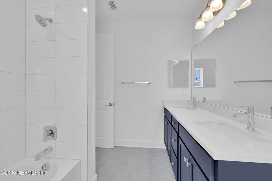 Furnished interior view inside a new home in Crosswinds at Nocatee, Nocatee (Image 13). Furnished interior view inside a new home in Crosswinds at Nocatee, Nocatee (Image 13).