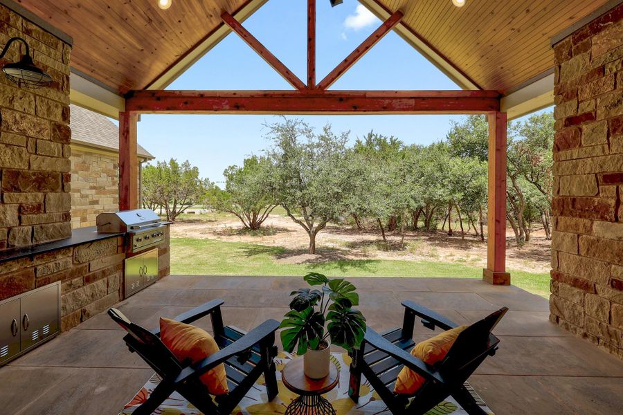 Exterior details and patio area of a home in , Liberty Hill (Image 3).