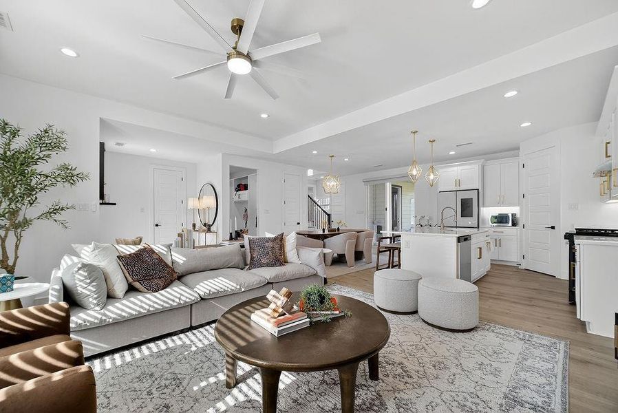 Furnished interior view inside a new home in , Dallas (Image 8). Furnished interior view inside a new home in , Dallas (Image 8).