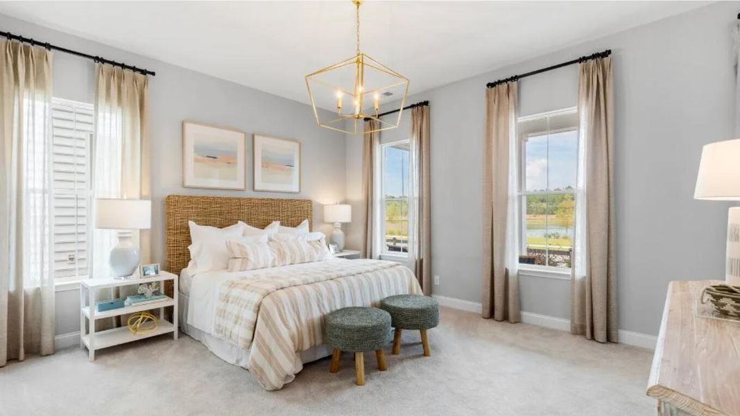 Furnished interior view inside a new home in Heron's Walk at Summers Corner, Summerville (Image 8). Furnished interior view inside a new home in Heron's Walk at Summers Corner, Summerville (Image 8).