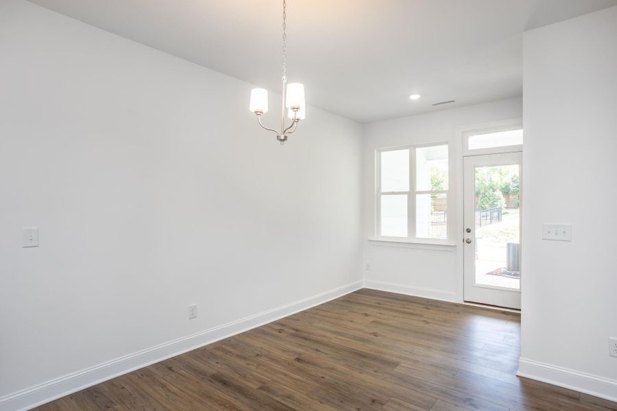 Spacious, unfurnished interior of a new home in Enclave at Traditions Townhomes, Wake Forest (Image 13).