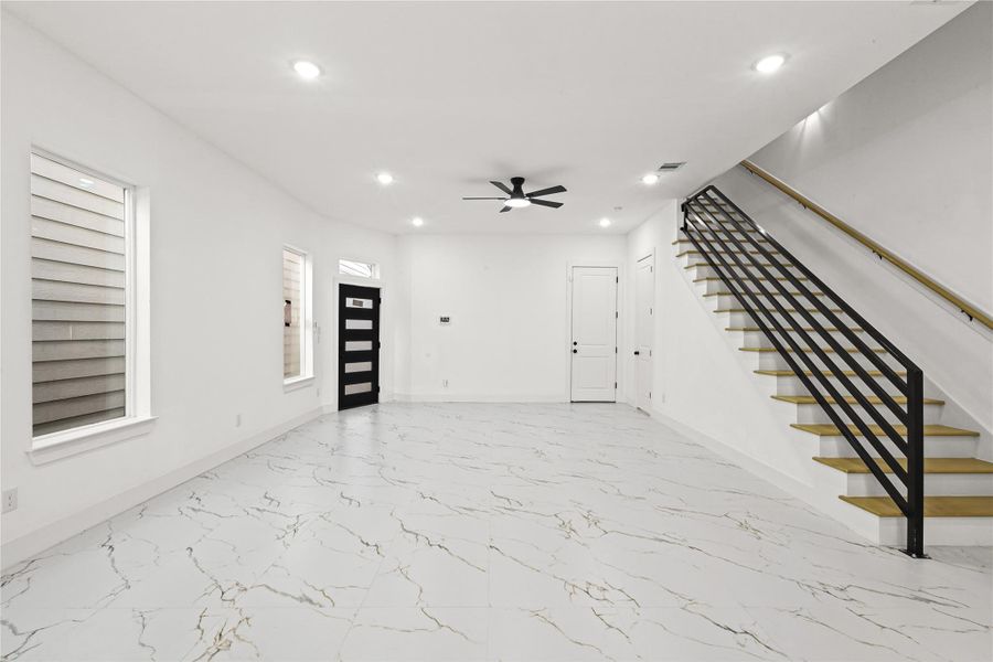 Spacious, unfurnished interior of a new home in , Houston (Image 15). Spacious, unfurnished interior of a new home in , Houston (Image 15).