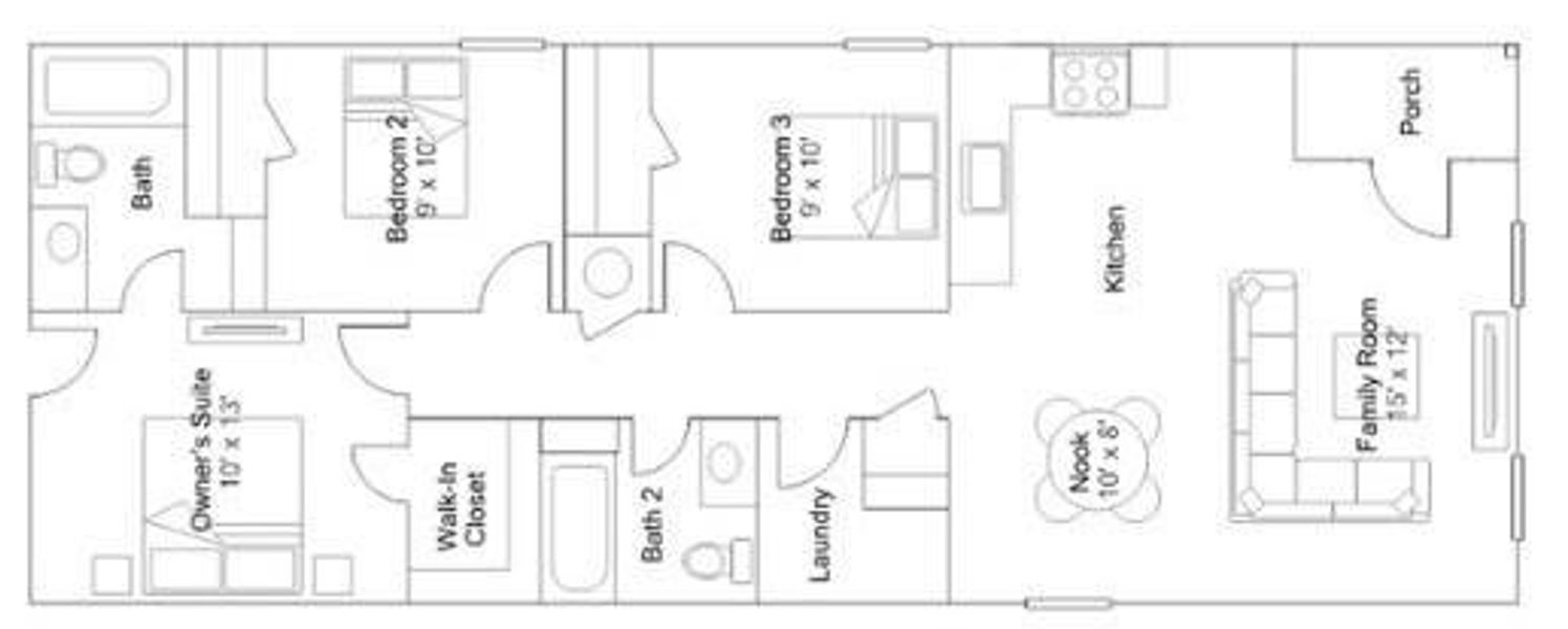 View of room layout View of room layout