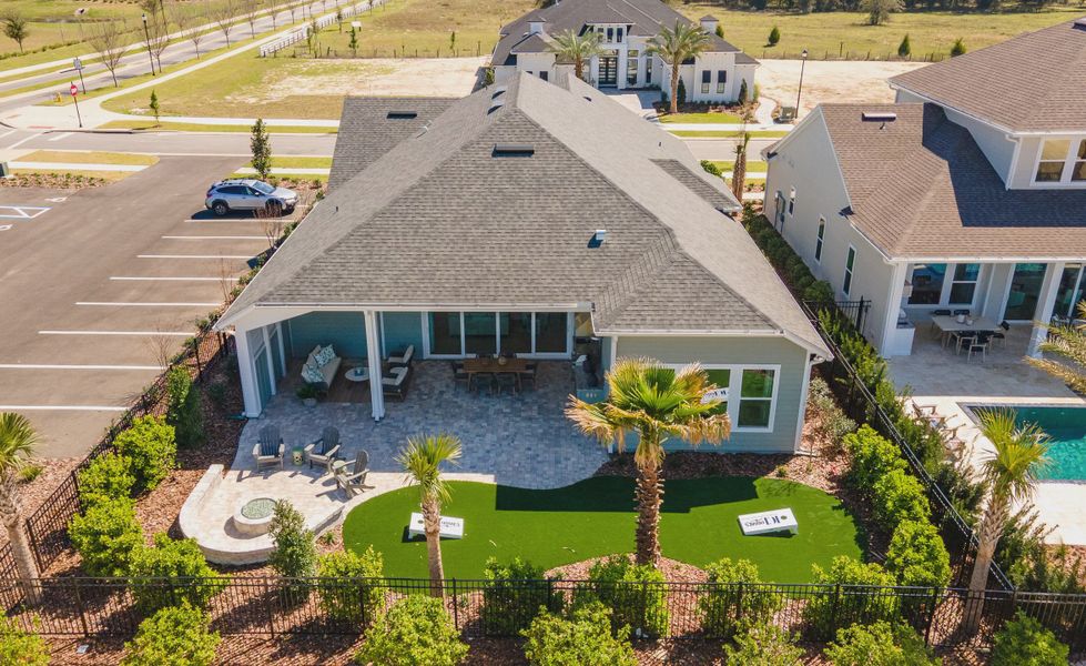 Front exterior of a new home in Oakmont, Gainesville, FL, highlighting curb appeal (Image 2).