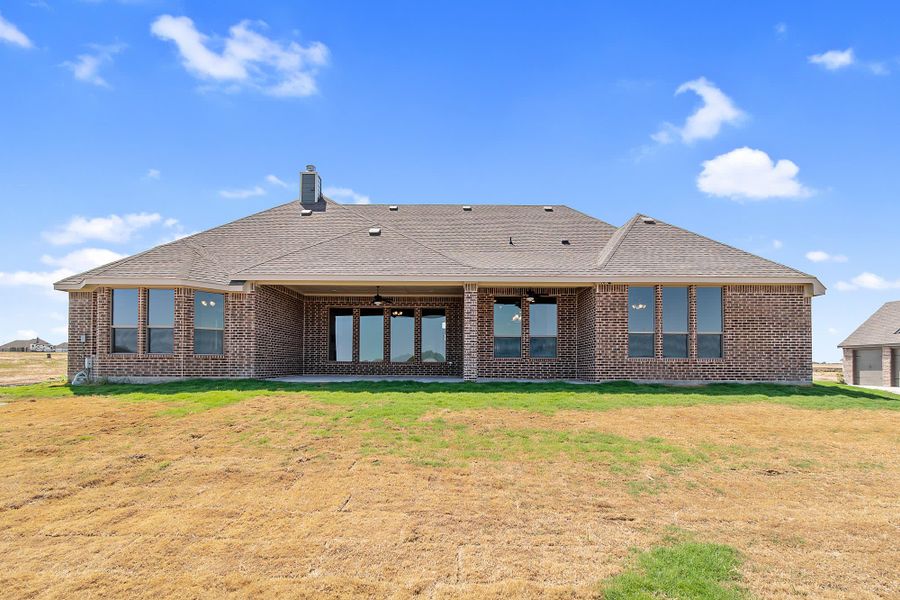 Back Yard | Concept 3634 at Hidden Creek Estates in Van Alstyne, TX by Landsea Homes