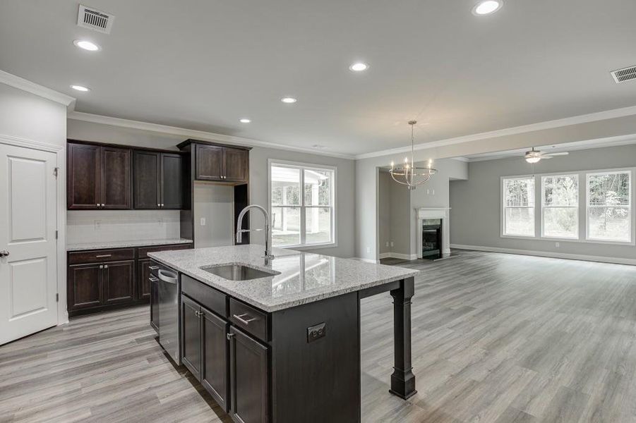 Furnished interior view inside a new home in , Suwanee (Image 15).