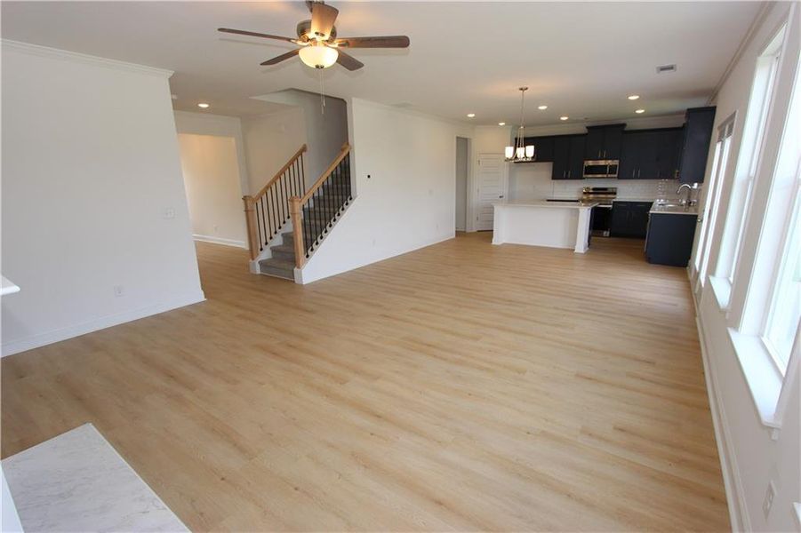 Spacious, unfurnished interior of a new home in Clark Farms, Flowery Branch (Image 22).