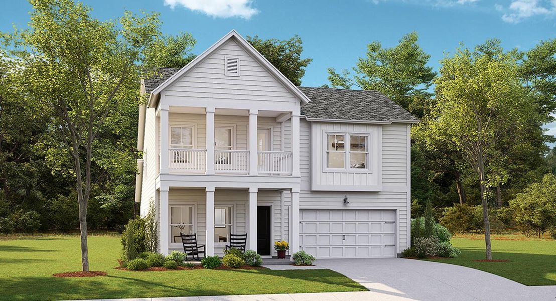 Front exterior of a new home in , Summerville, SC, highlighting curb appeal (Image 1). Front exterior of a new home in , Summerville, SC, highlighting curb appeal (Image 1).