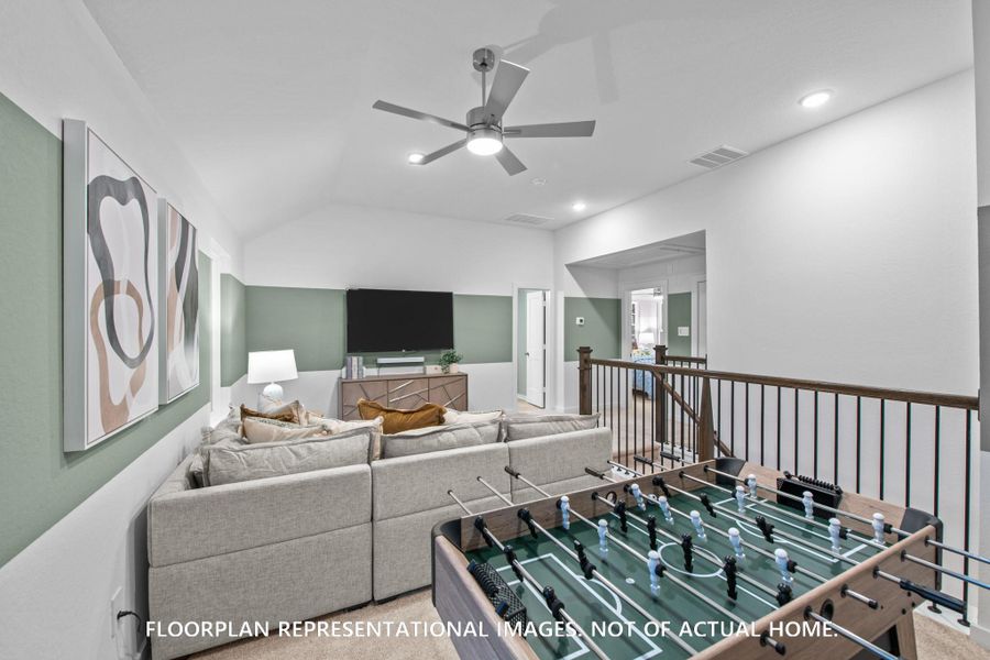 Furnished interior view inside a new home in Sorella, Tomball (Image 9).