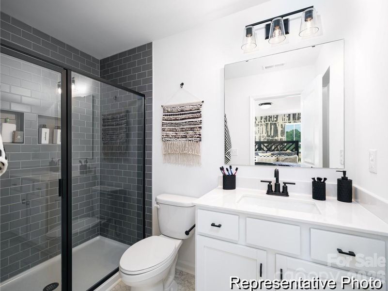 Furnished interior view inside a new home in , Charlotte (Image 18).