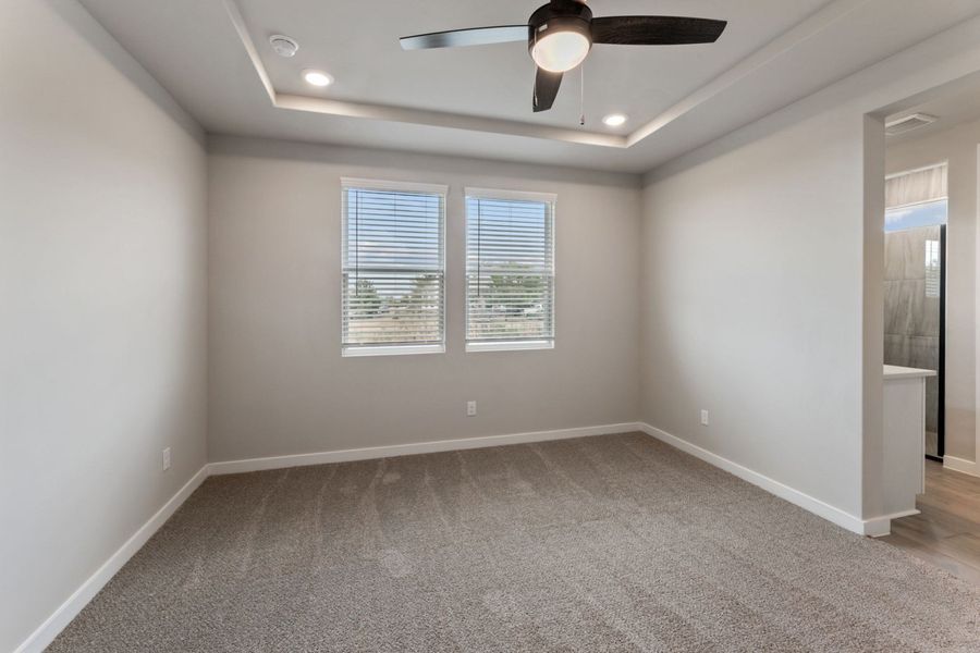 Representative unfurnished interior of a home built from the Pecos by Hakes Brothers in Highland Ridge, New Braunfels (Image 23).
