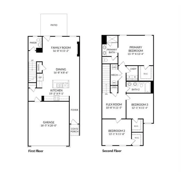 2D floor plan layout of this home in Darlington, Loganville, GA (Image 4).