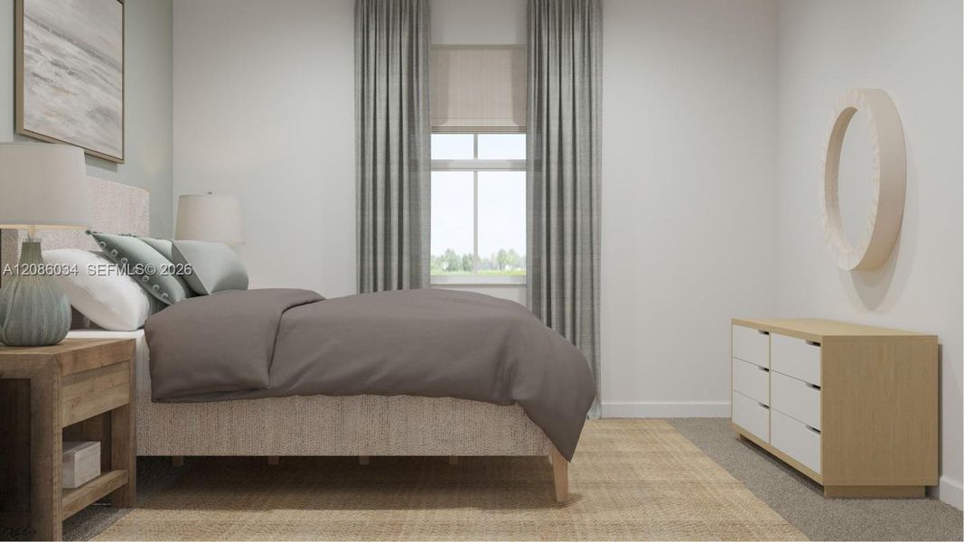 Furnished interior view inside a new home in Heron Pointe, Miami (Image 17).