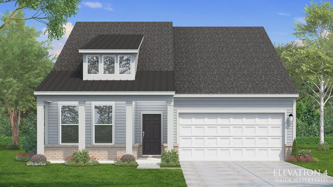 Representative exterior photo of a completed home built from the Chelsea by DRB Homes in Oakmont Manor, Oxford, NC (Image 28).