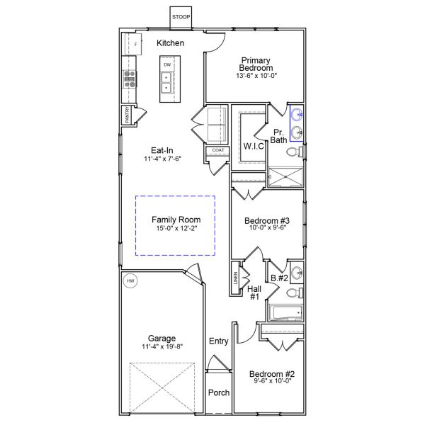 2D floor plan layout of this home in Laurinton Farms, Hopkins, SC (Image 2). 2D floor plan layout of this home in Laurinton Farms, Hopkins, SC (Image 2).