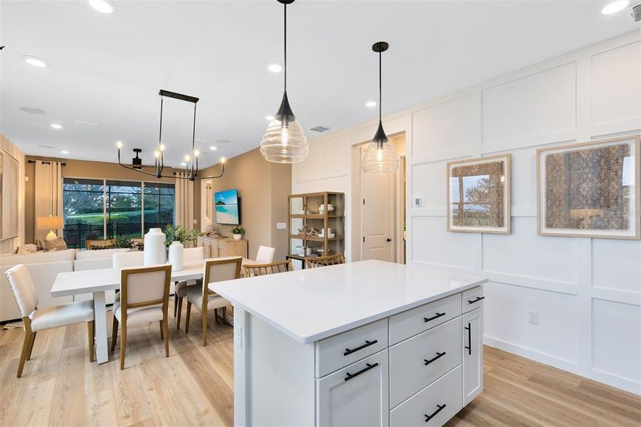 Model Home Design Only. Pictures and furnishings are for illustrative purposes only. Elevations, colors and options may vary. Furniture is for model home staging only.