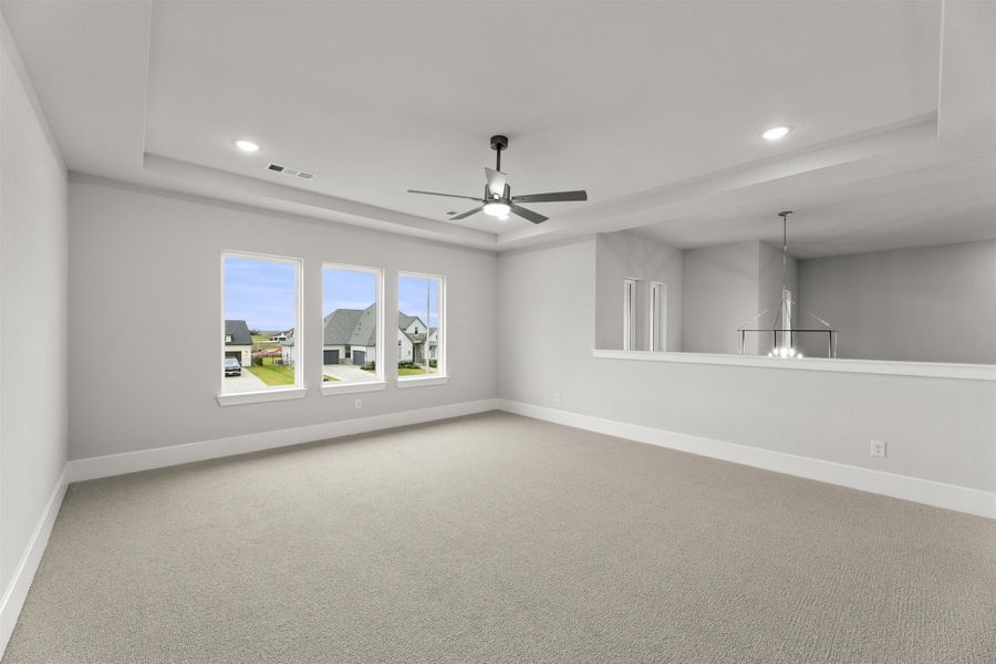 2D floor plan layout for the Tahiti by Stonefield Homes in Heath Golf and Yacht: Elegante' Series, Heath, TX (Image 26). 2D floor plan layout for the Tahiti by Stonefield Homes in Heath Golf and Yacht: Elegante' Series, Heath, TX (Image 26).