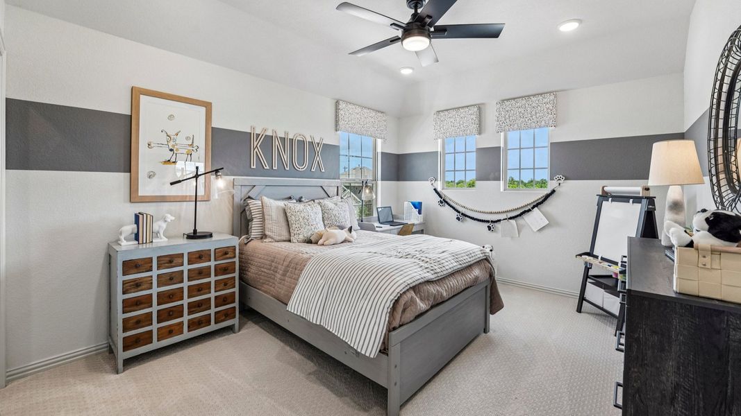 Representative furnished interior of a home built from the Capri II by DRB Homes in Opal Ranch, Kyle (Image 9). Representative furnished interior of a home built from the Capri II by DRB Homes in Opal Ranch, Kyle (Image 9).