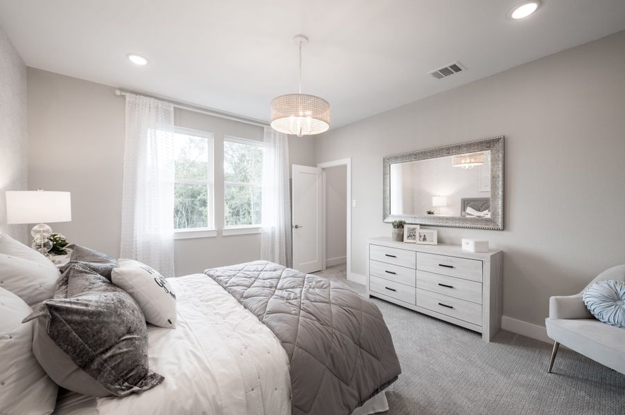 Representative furnished interior of a home built from the Snyder by Tri Pointe Homes in Harvest Green, Richmond (Image 90).