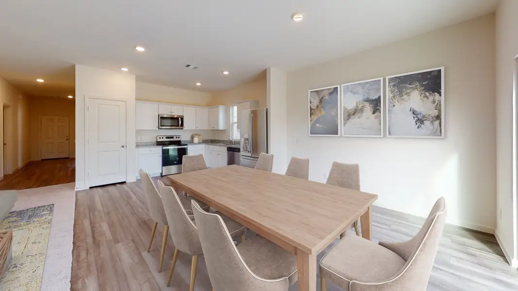 Representative furnished interior of a home built from the Aurora by Starlight Homes in Noble Ridge, Howe (Image 4).