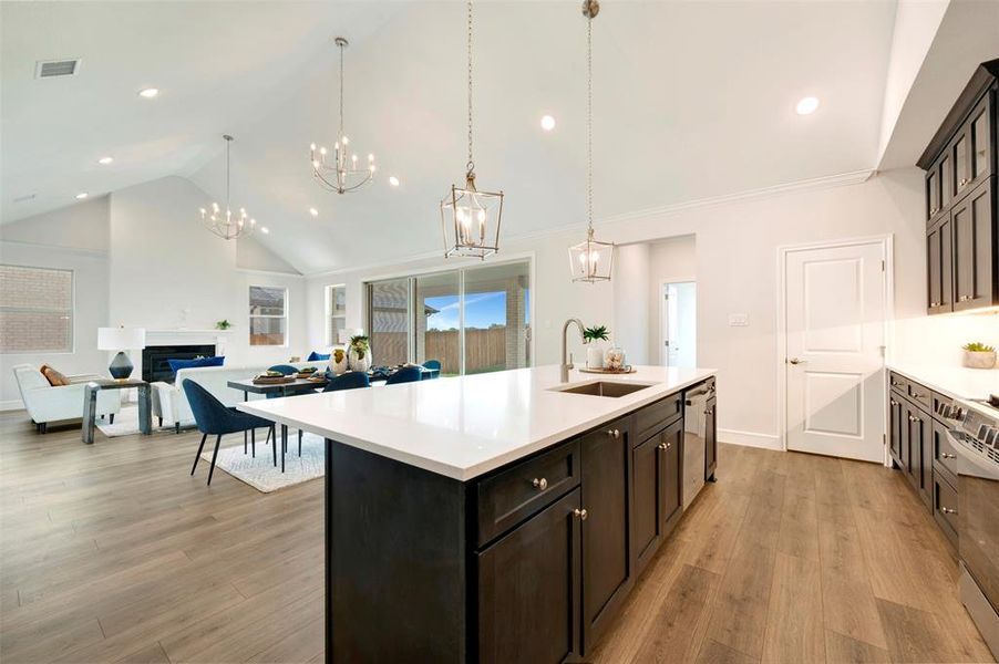 Furnished interior view inside a new home in Elevon, Lavon (Image 9). Furnished interior view inside a new home in Elevon, Lavon (Image 9).