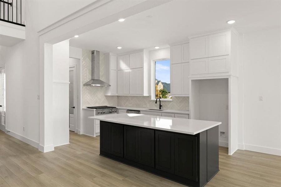 Furnished interior view inside a new home in Valencia on The Lake, Little Elm (Image 9). Furnished interior view inside a new home in Valencia on The Lake, Little Elm (Image 9).