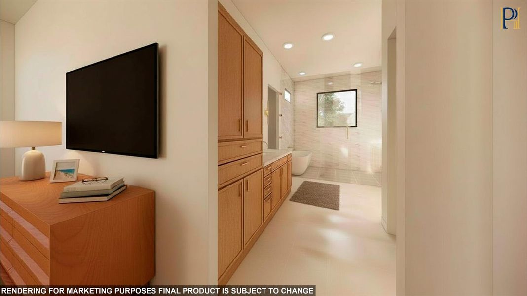 Furnished interior view inside a new home in , Katy (Image 11).