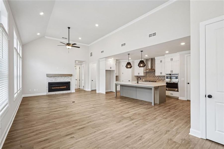 Furnished interior view inside a new home in Promenade at Sawnee Village, Cumming (Image 8).