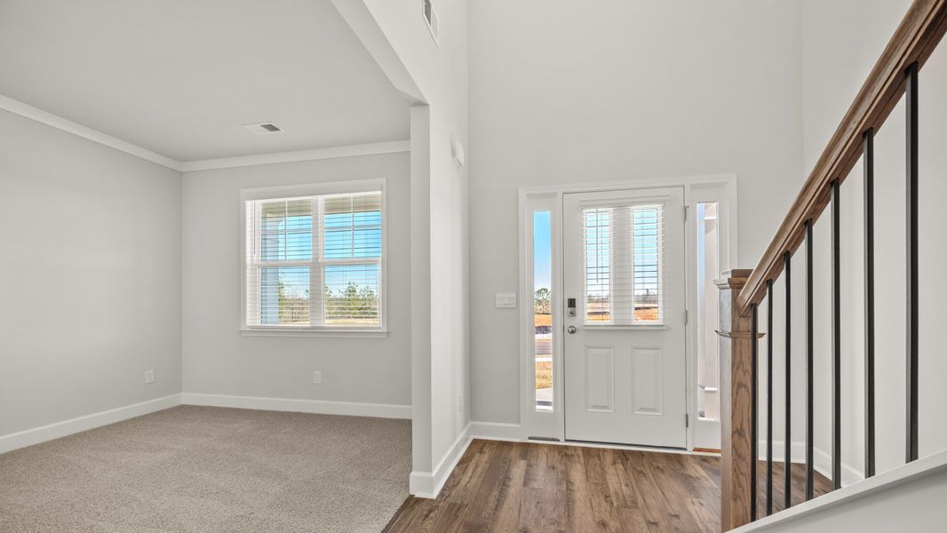 Representative unfurnished interior of a home built from the Packard by D.R. Horton in Evergreen Crossing, Locust Grove (Image 18).