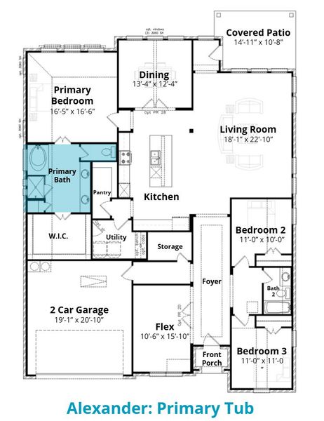2D floor plan layout for the Alexander by John Houston Homes in Lake Forest, Woodway, TX (Image 13). 2D floor plan layout for the Alexander by John Houston Homes in Lake Forest, Woodway, TX (Image 13).