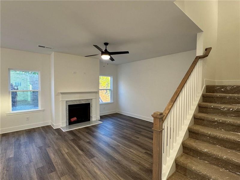 Spacious, unfurnished interior of a new home in Thunder Ridge, Dawsonville (Image 31). Spacious, unfurnished interior of a new home in Thunder Ridge, Dawsonville (Image 31).