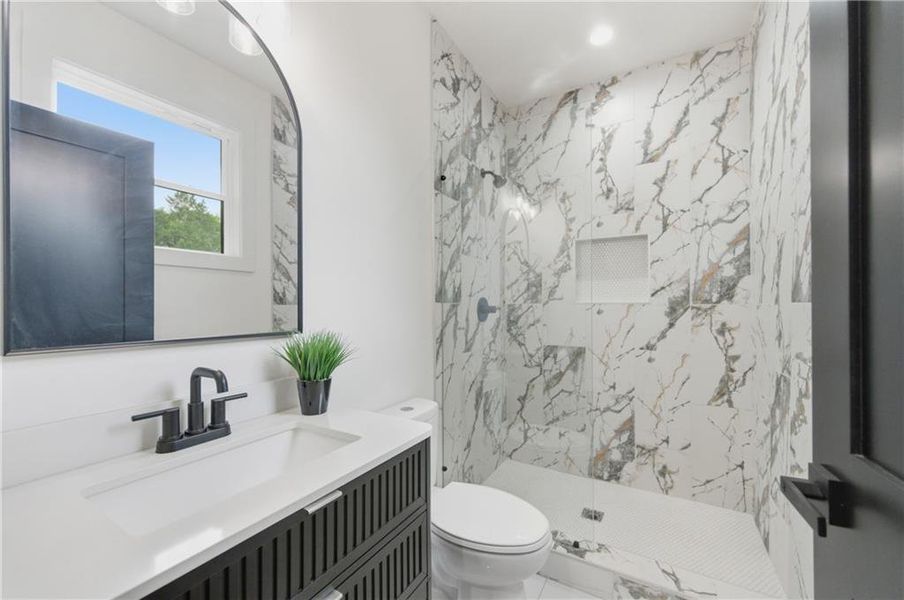 Furnished interior view inside a new home in , Atlanta (Image 16). Furnished interior view inside a new home in , Atlanta (Image 16).