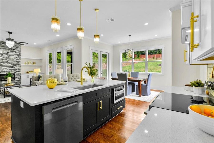 Furnished interior view inside a new home in , Snellville (Image 6).