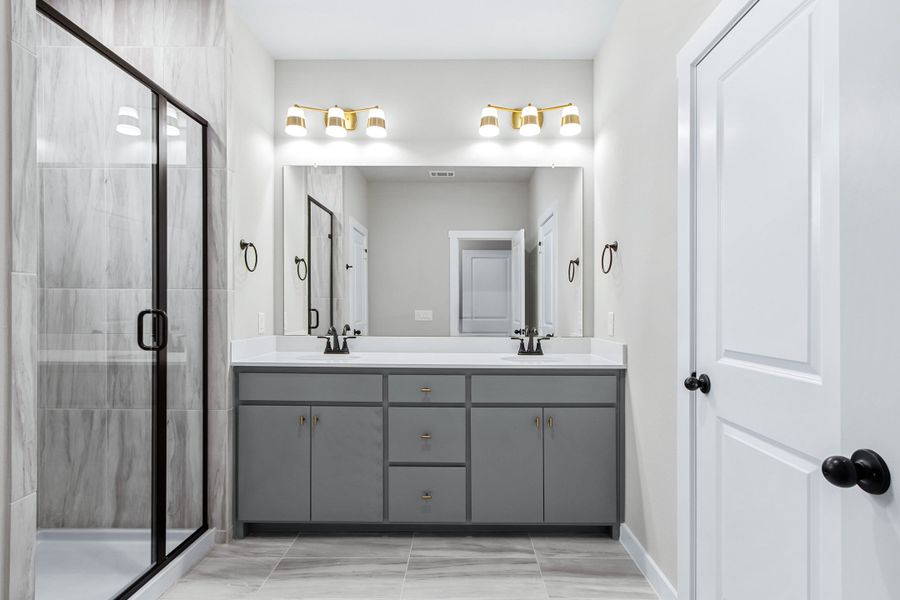 Furnished interior view inside a new home in Wildridge, Oak Point (Image 10).