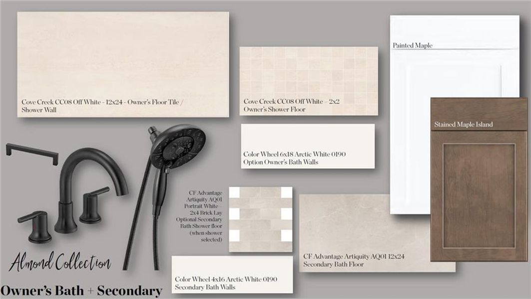 Sample of building materials used in homes in IveyBrooke, Alpharetta (Image 29).