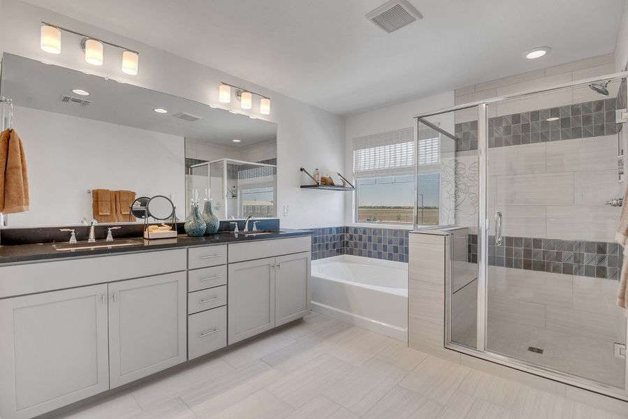 Furnished interior view inside a new home in Ironwood Villages at North Creek, Queen Creek (Image 17).